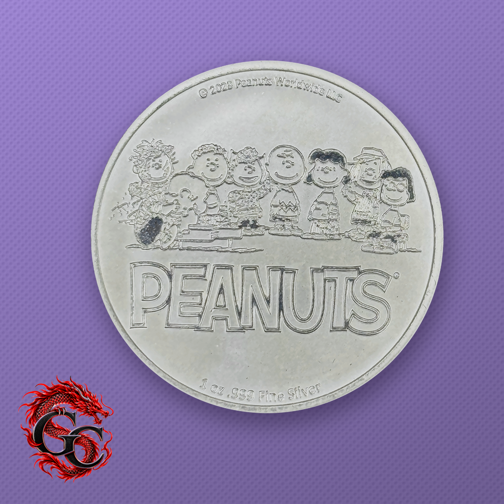 Peanuts Charlie Brown Kite-Eating Tree "Chomp" 1 oz .999 Silver Round