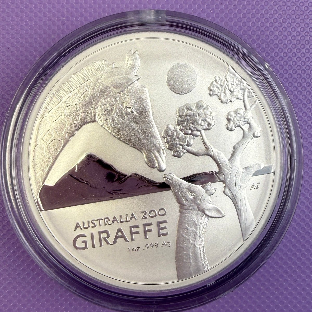 2024 Australia Zoo Giraffe 1 oz Silver Coin RAM BU