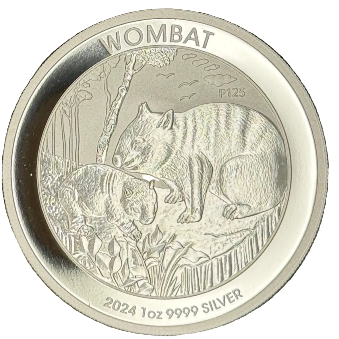 2024-P Australia Wombat $1 1 oz .9999 Silver BU