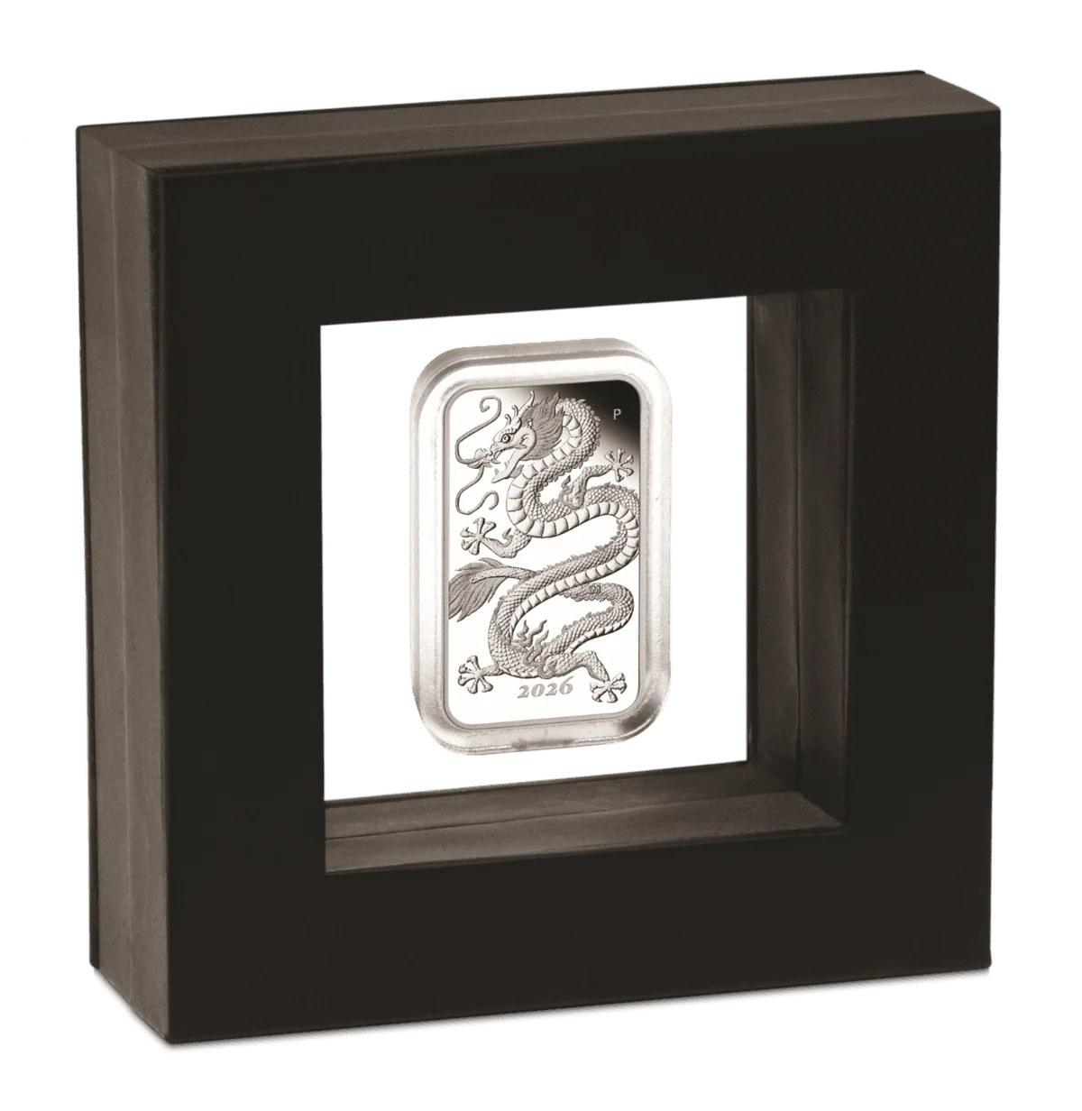 2026-P Australia Dragon $1 1 oz .9999 Silver Proof Rectangular Box & COA