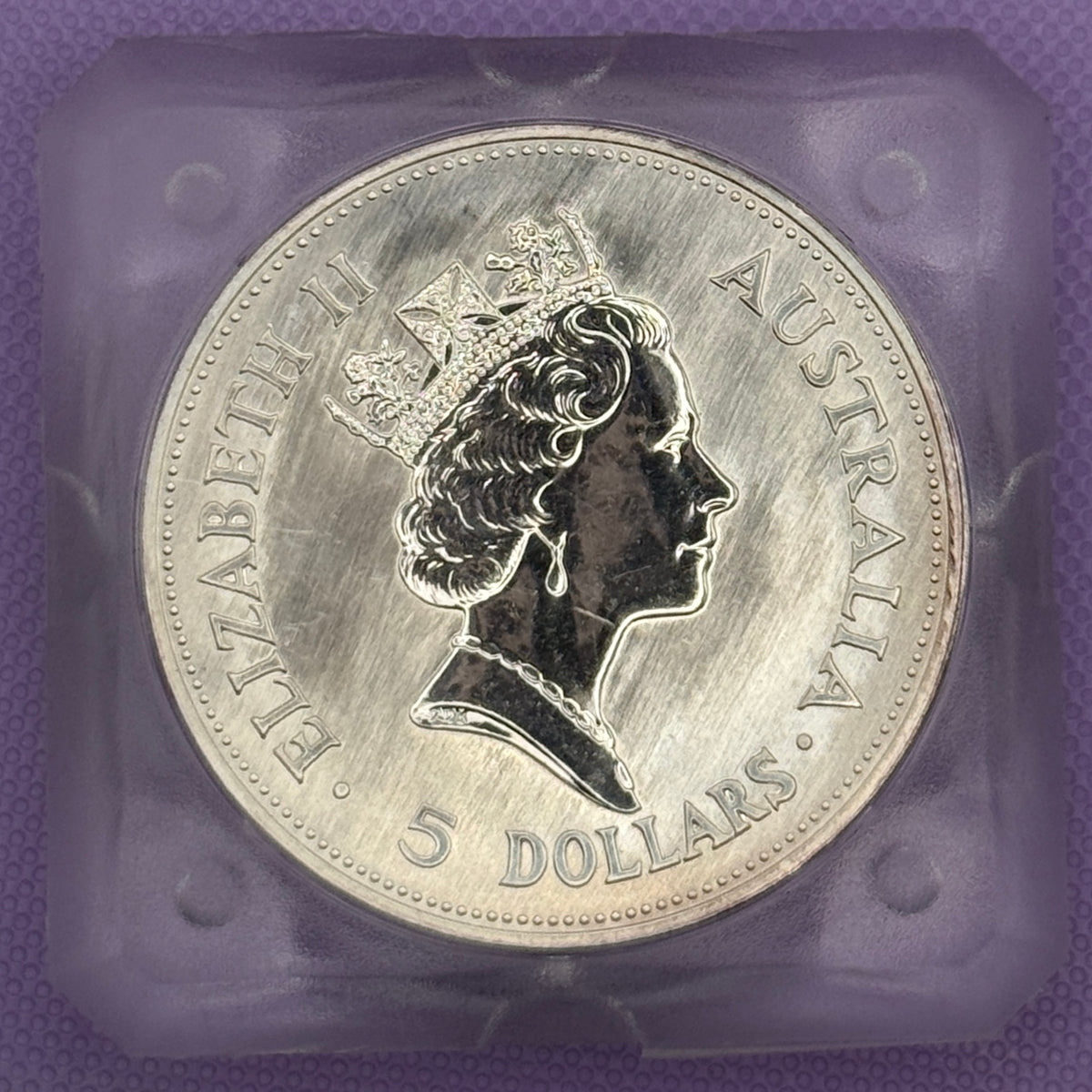 Moneda de plata Kookaburra de 1 oz de 2004 de Australia, plata fina .999