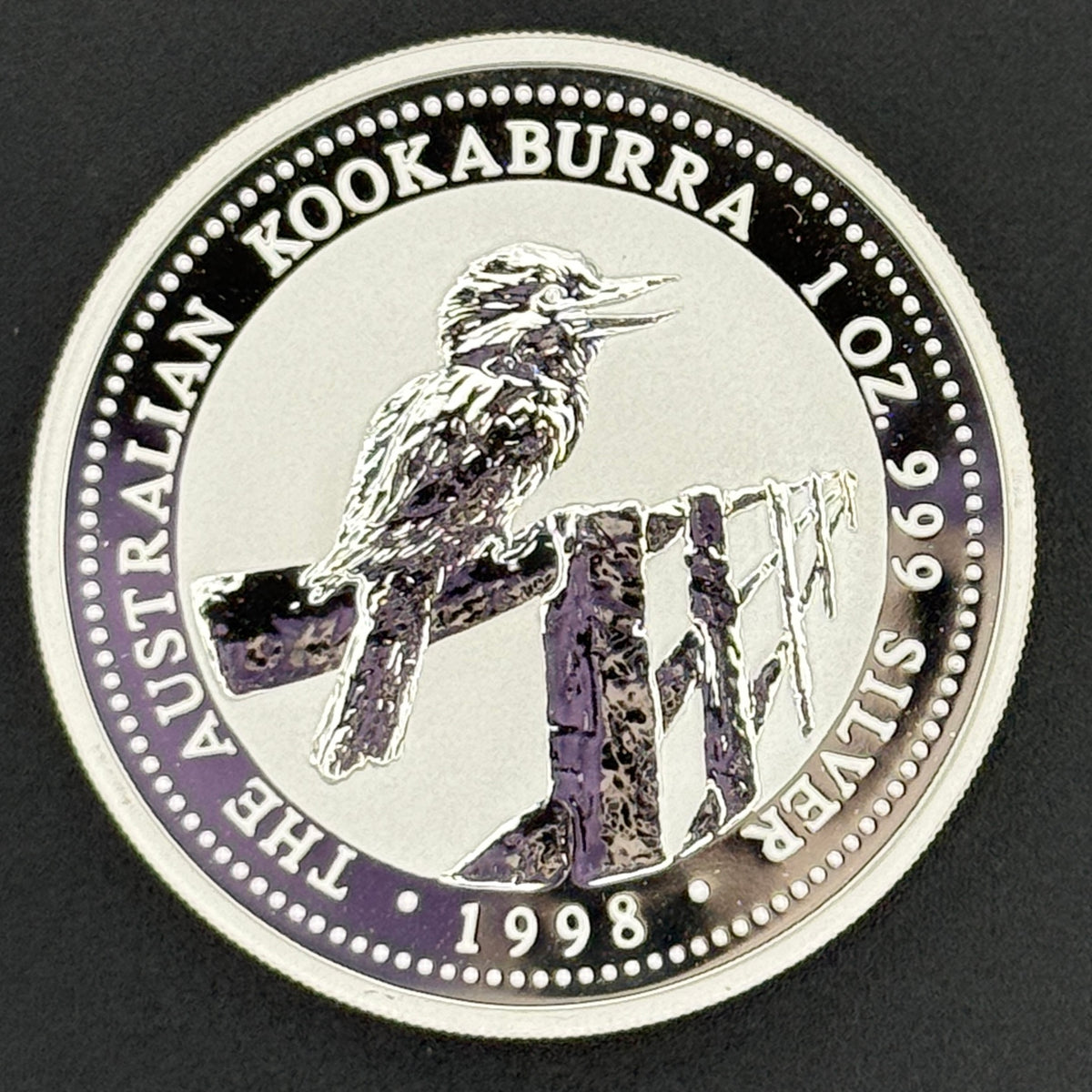 1998 Australia Kookaburra Moneda de plata de 1 oz Plata fina .999