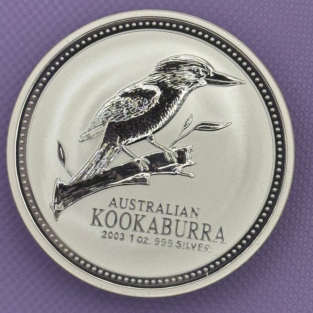 2003 Australia Kookaburra 1 oz .999 Silver Coin BU