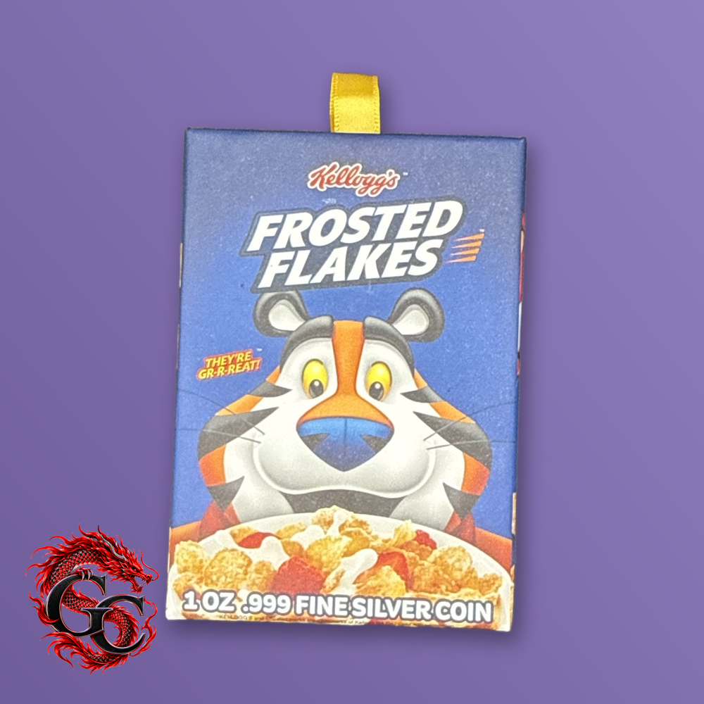 2024 Tony the Tiger Frosted Flakes 1 oz .999 Silver Colorized Shaped Coin