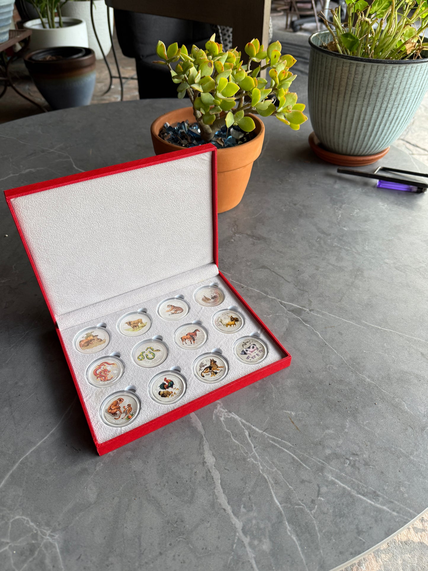 Lunar Series II – Complete Colorized 1/2 oz Silver Coin Set (2008–2019)