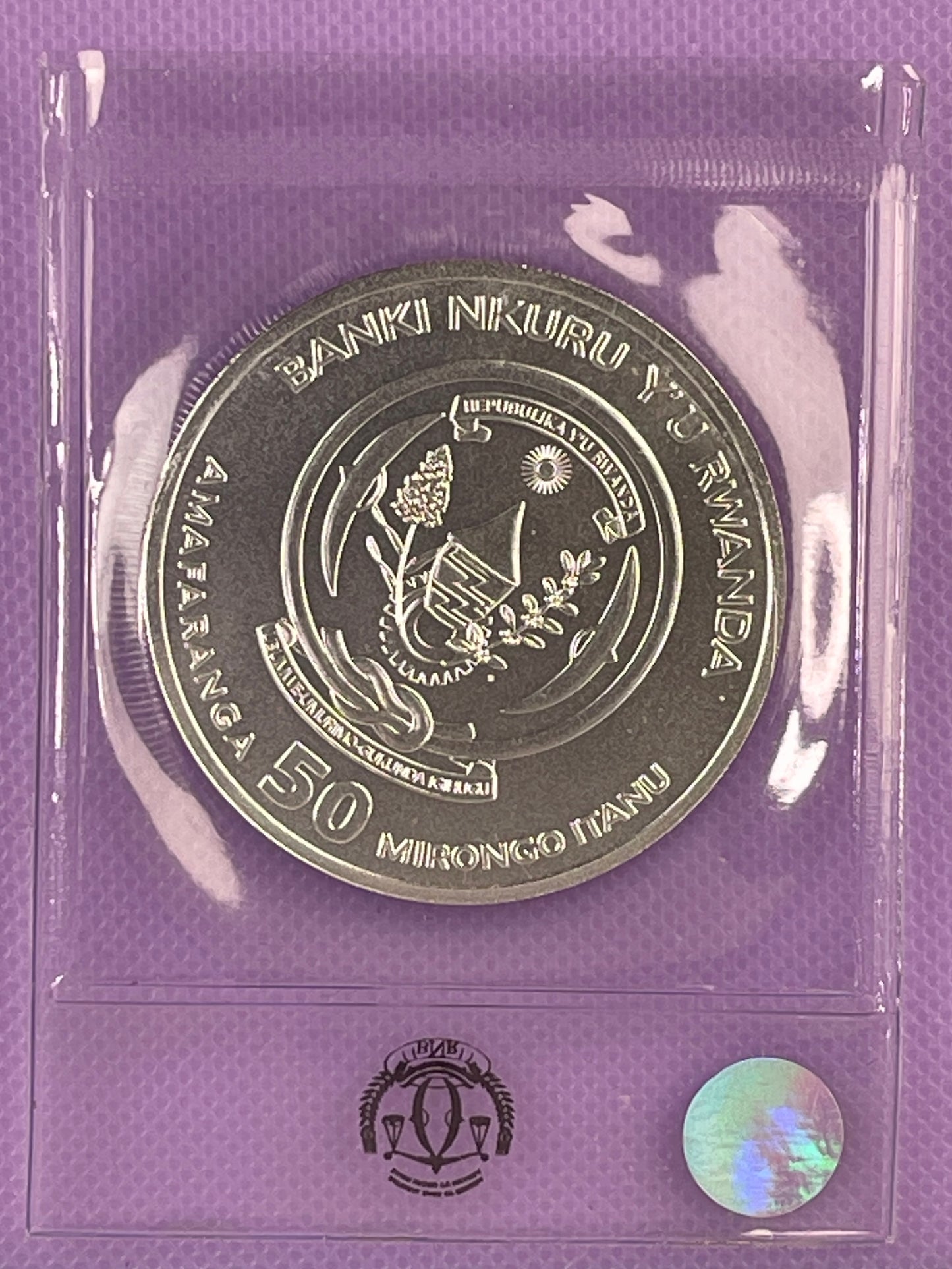 2022 Rwanda Year of the Tiger - 1 oz BU, Silver