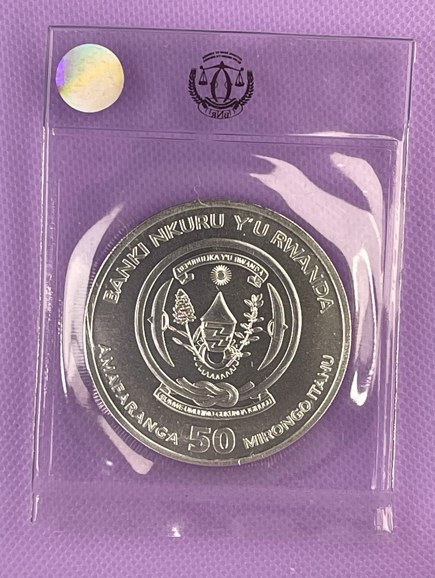 2022 Rwanda Year of the Tiger - 1 oz BU, Silver