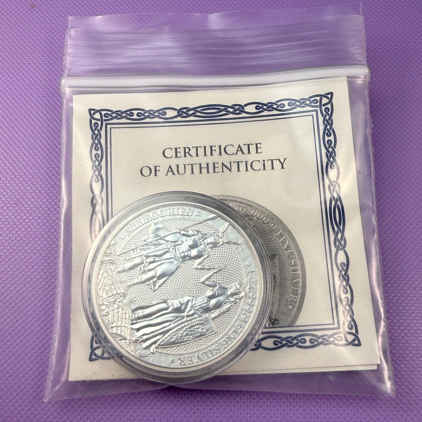 2021 Germania 1 oz .9999 Silver BU Coin w/ COA