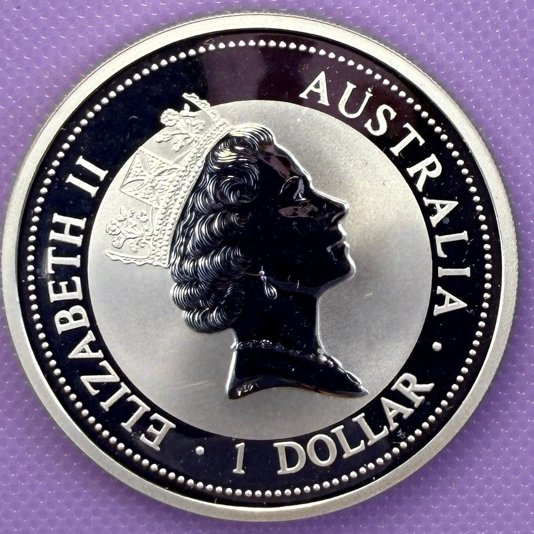 1998 Australia Kookaburra 1 oz Silver Coin .999 Fine Silver Coin BU