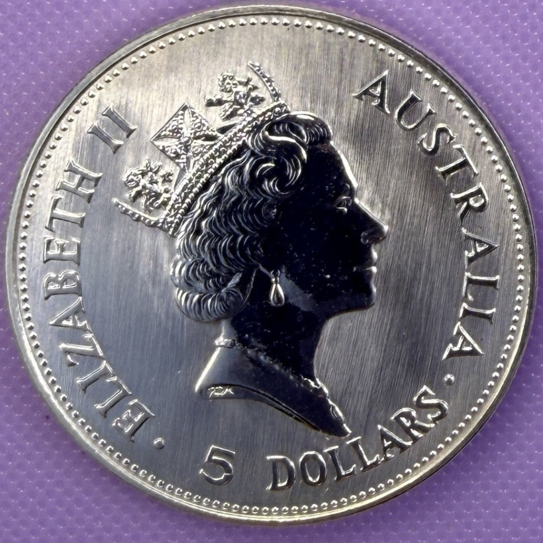 1990 Australia Kookaburra 1 oz Silver Coin .999 Fine Silver Coin BU