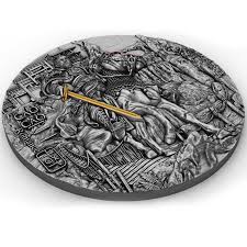 2022 Niue Cao Cao Romance of the Three Kingdoms Tiger 2 oz Silver Antiqued Coin w/ Box & COA