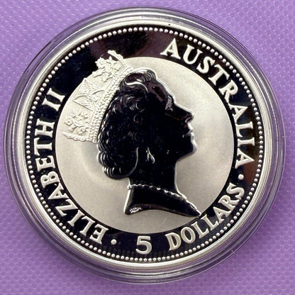 1991 Australia Kookaburra 1 oz Silver Coin .999 Fine Silver Coin BU