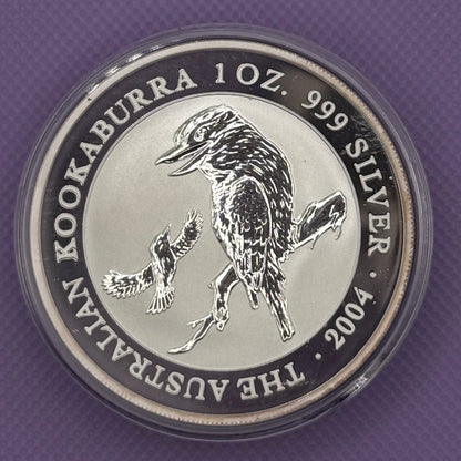 2004-P Australia Kookaburra $1 1 oz .999 Silver Coin BU