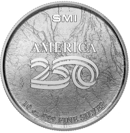 10 oz Silver Round Sunshine Minting 250th Anniversary American Eagle
