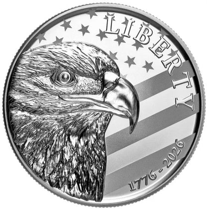10 oz Silver Round Sunshine Minting 250th Anniversary American Eagle