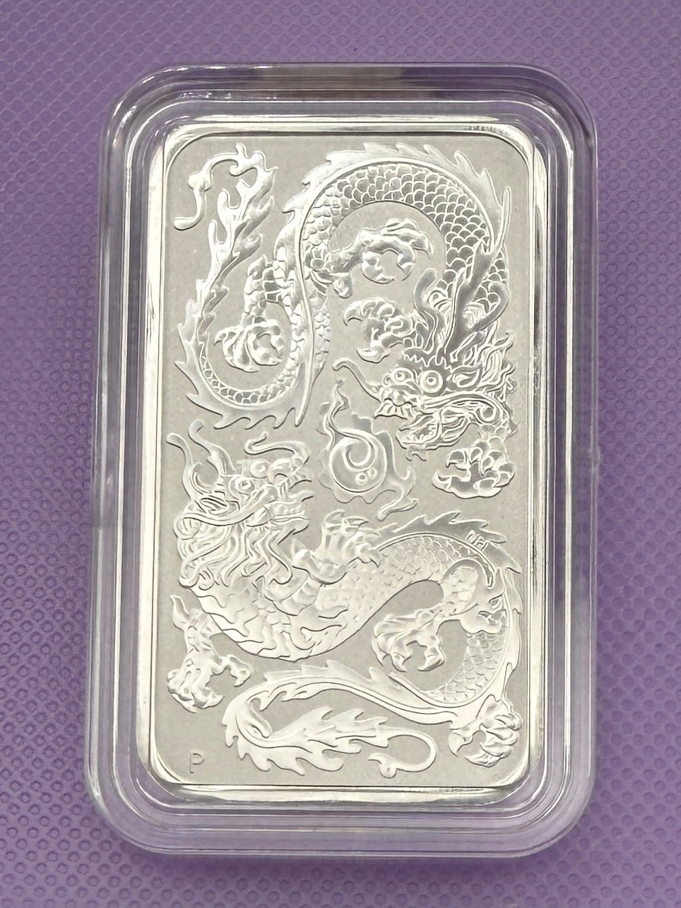 2020 Perth Mint Lunar Dragon 1 oz .9999 Silver Bar from Tube