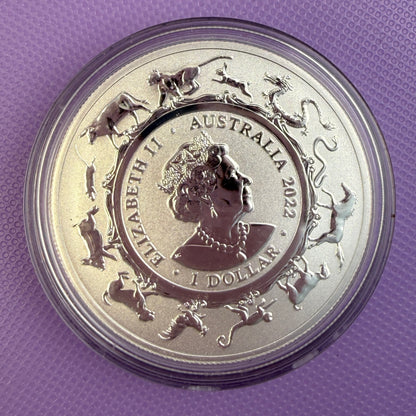 2022 Australia Year of the Tiger 1 oz .999 Silver Coin – Royal Australian Mint
