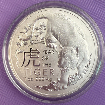 2022 Australia Year of the Tiger 1 oz .999 Silver Coin – Royal Australian Mint