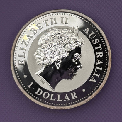 2004-P Australia Kookaburra $1 1 oz .999 Silver Coin BU