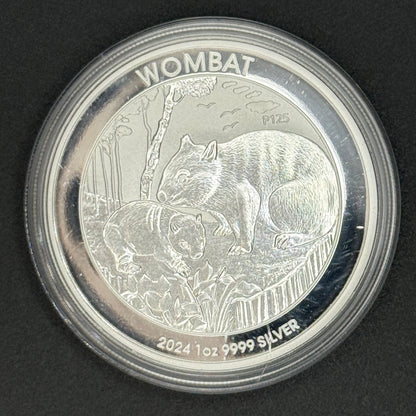 2024-P Australia Wombat $1 1 oz .9999 Silver BU