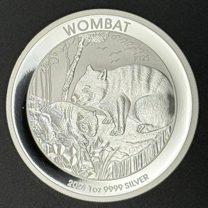 2024-P Australia Wombat $1 1 oz .9999 Silver BU