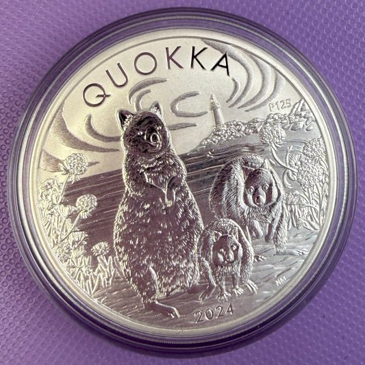 2024 Australian Quokka 1 oz Silver Coin Perth Mint BU