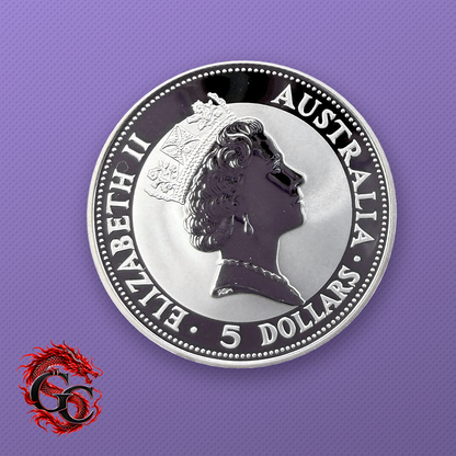 1991-P Australia Kookaburra $5 1 oz .999 Silver Coin BU