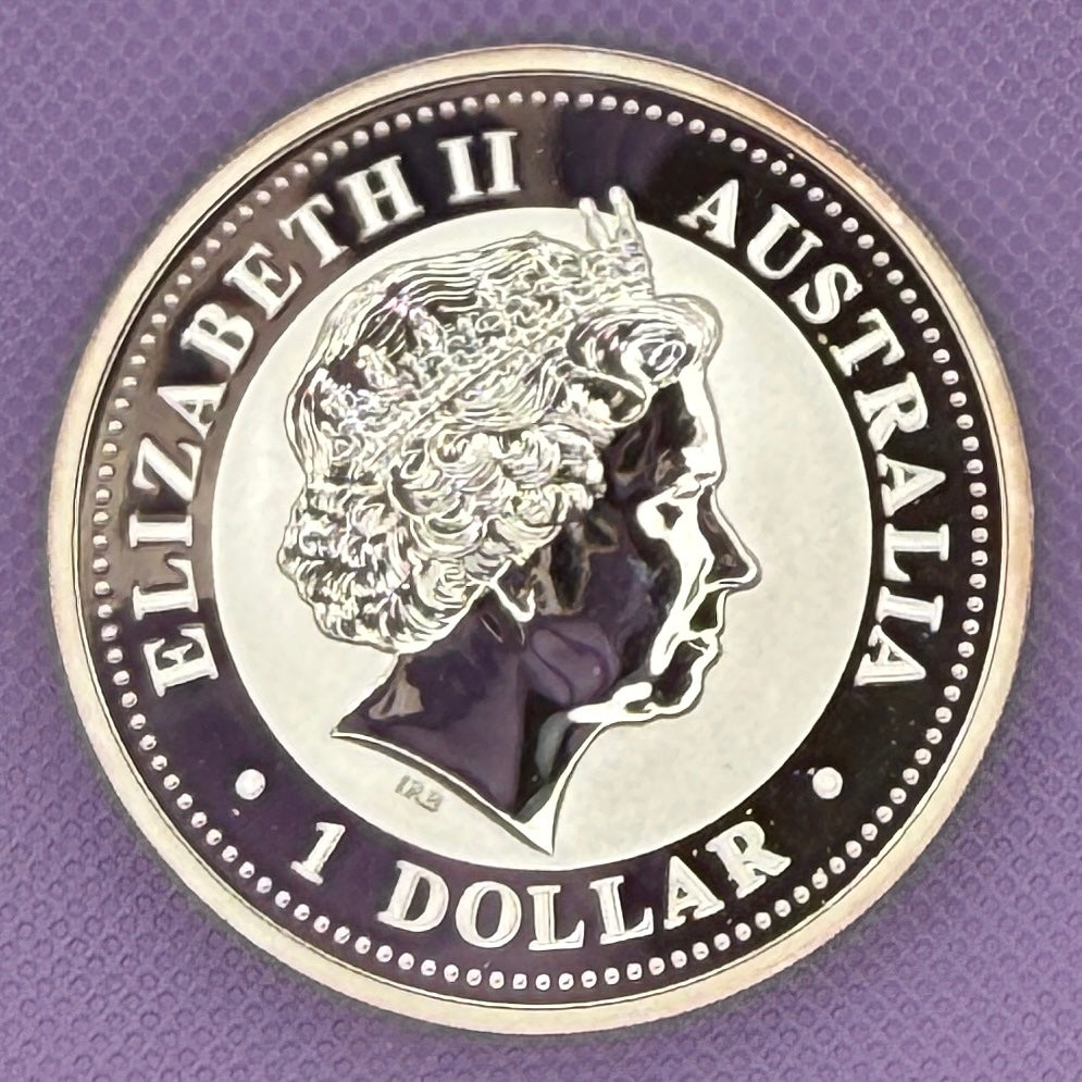2004 Australia Kookaburra Moneda de Plata de 1 oz .999 Fina BU