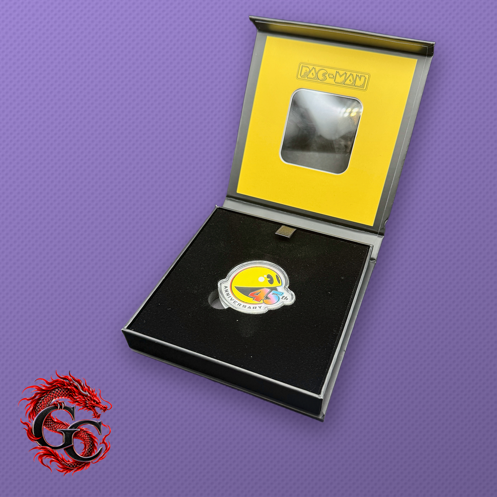 2025 Pac-Man 45th Anniversary 1 oz .9999 Silver Colorized Shaped Coin