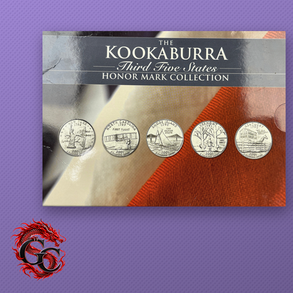 1999-P Kookaburra 2 oz Coin with 5 State Privy, Third Five States Set No. 118 BU