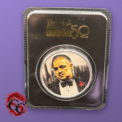 2022 Niue Godfather 50 Years 1 oz .999 Silver Colorized Coin in TEP Card