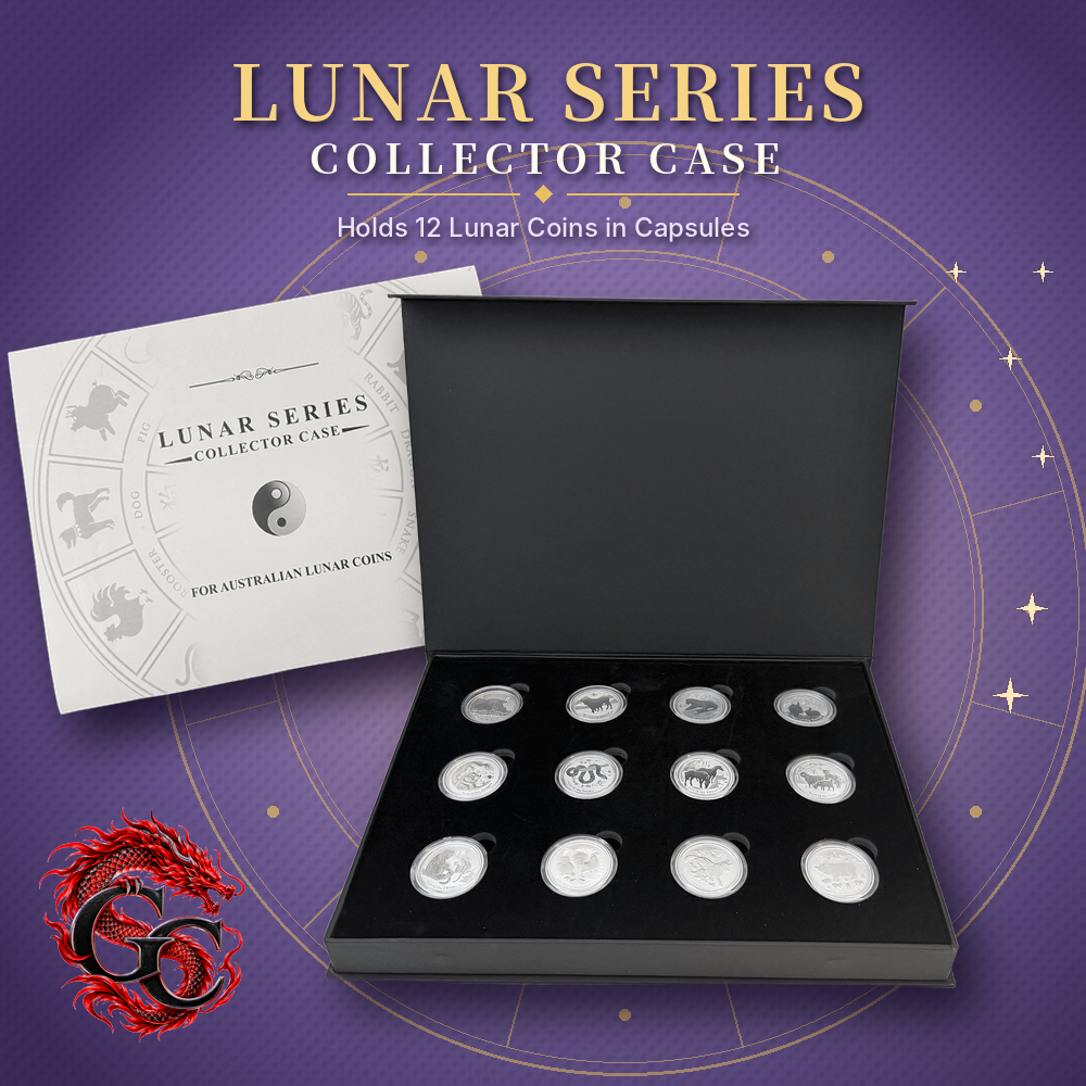 Lunar Silver Coin Storage Box – 1/2 oz – Series I & III Capsule Edition