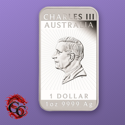 2026-P Australia Dragon $1 1 oz .9999 Silver Proof Rectangular Box & COA
