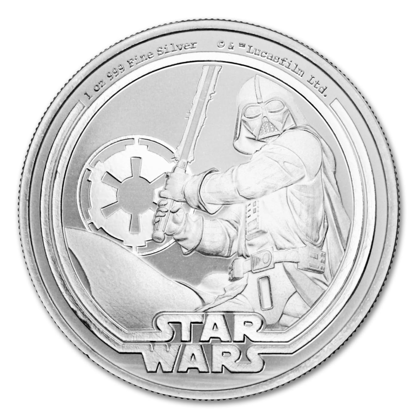 2026-1 Oz Niue Silver Star Wars Darth Vader Coin $2 Seller BU | Brilliant Uncirculated with Certificate of Authenticity