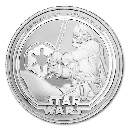 2026-1 Oz Niue Silver Star Wars Darth Vader Coin $2 Seller BU | Brilliant Uncirculated with Certificate of Authenticity
