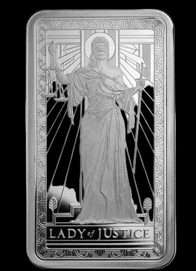PAMP Lady of Justice Collectible Silver Bar