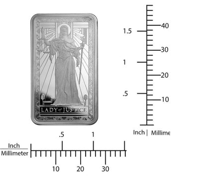 PAMP Lady of Justice Collectible Silver Bar
