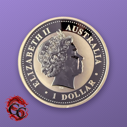 2004 Australia Kookaburra Moneda de Plata de 1 oz .999 Fina BU