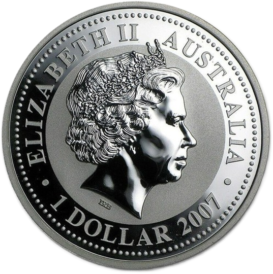 2008-P Australia Lunar Series II Year of the Mouse 1 oz .999 Silver BU