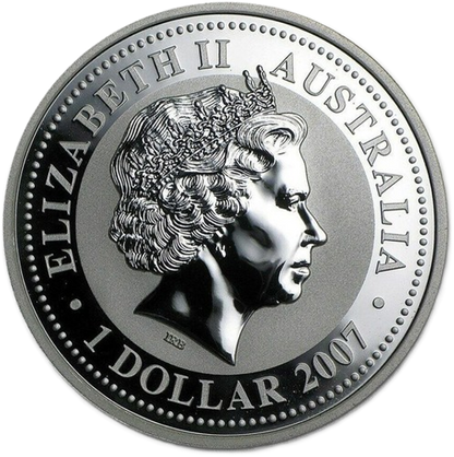 2008-P Australia Lunar Series II Year of the Mouse 1 oz .999 Silver BU