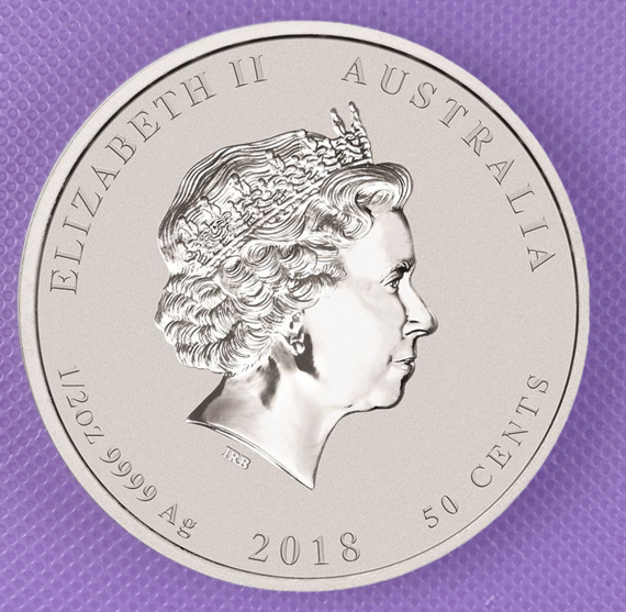 2018 Australia Lunar Series II Dog 1/2 oz from Roll