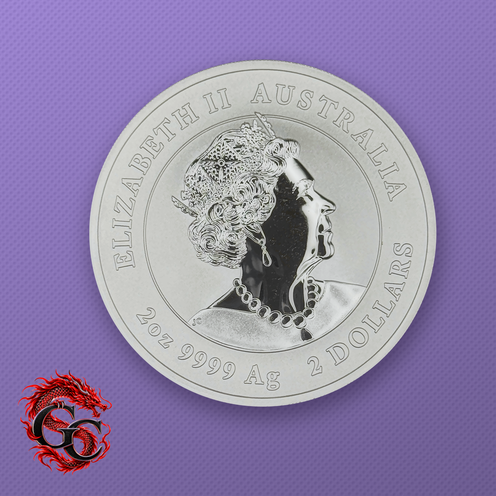 2020 Lunar Series III Year of the Mouse 2 oz Silver Colorized - Obverse