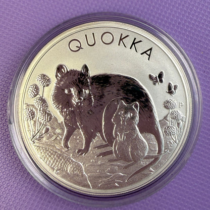 2021 Australian Quokka 1 oz Silver Coin Perth Mint BU
