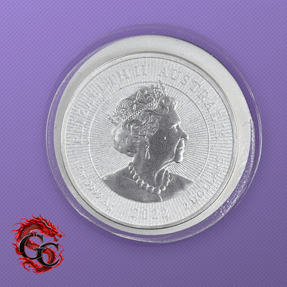 2022-P Australia Mother & Baby Dingo 2 oz .9999 Silver BU