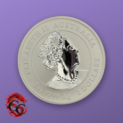 2022-P Lunar Series III Year of the Tiger 2 oz .9999 Silver Colorized BU