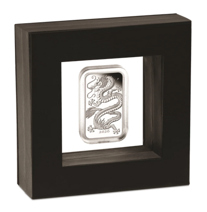 2026-P Australia Dragon $1 1 oz .9999 Silver Proof Rectangular Box & COA
