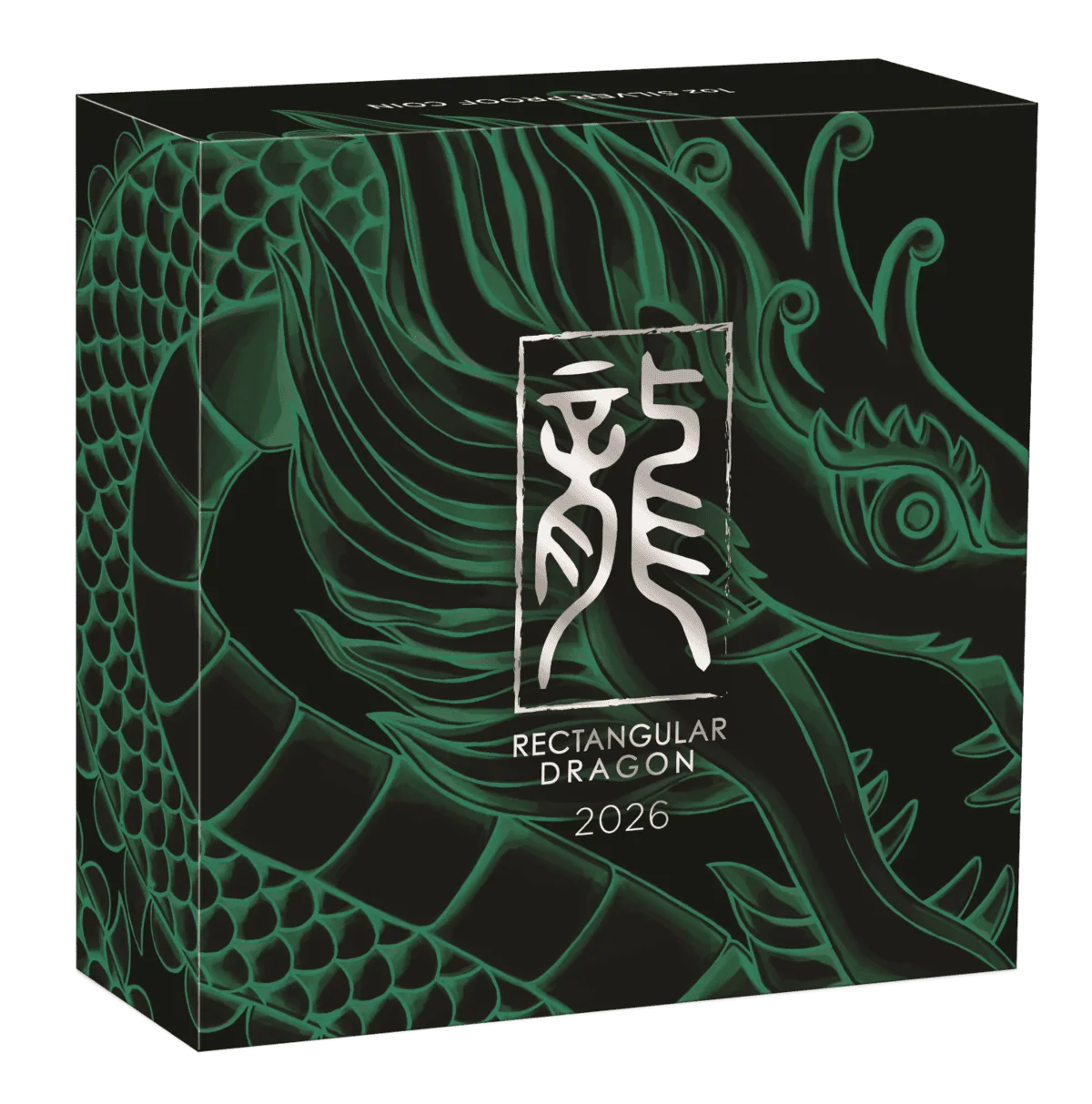 2026-P Australia Dragon $1 1 oz .9999 Silver Proof Rectangular Box & COA
