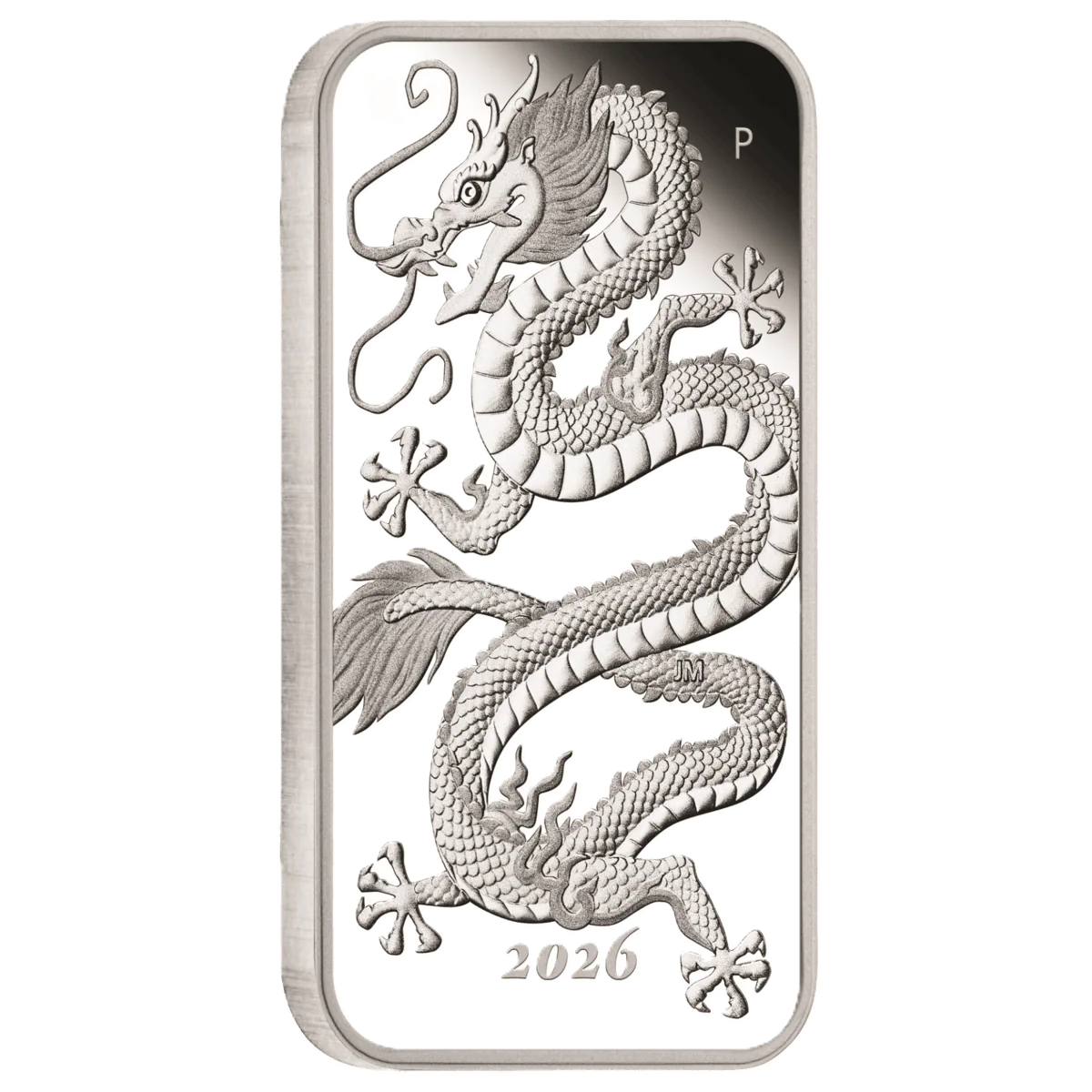 2026-P Australia Dragon $1 1 oz .9999 Silver Proof Rectangular Box & COA