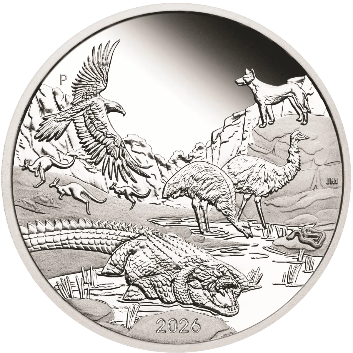 2026-P Wonders of Australia Outback $1 1 oz .9999 Silver Proof with Box & COA