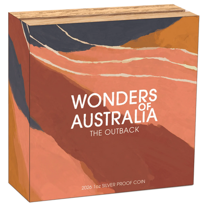 2026-P Wonders of Australia Outback $1 1 oz .9999 Silver Proof with Box & COA